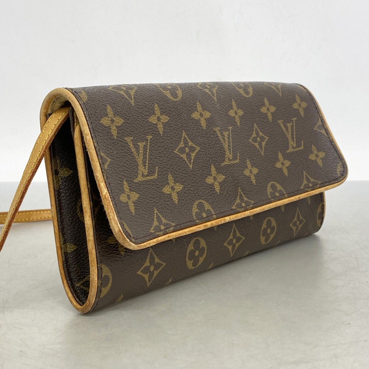 6ab0402】ルイヴィトン ショルダーバッグ モノグラム ポシェットツイン