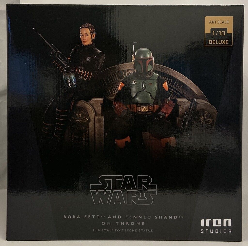 IRON STUDIOS ART SCALE DELUXE BOBA FETT AND FENNEC SHAND ON THRONE 1 10スケール