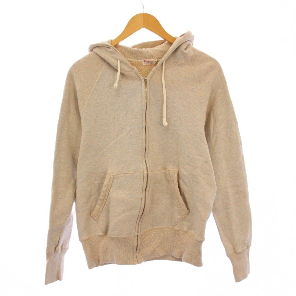 ウエアハウス ジップアップパーカー ジャケット スウェット 裏起毛 ワンカラー 40 ベージュ BB