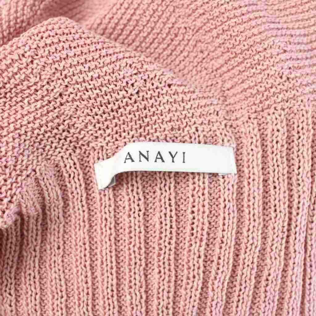 アナイ ANAYI 22SS ノースリーブニット 襟付き 38 ピンク /AP - メルカリ