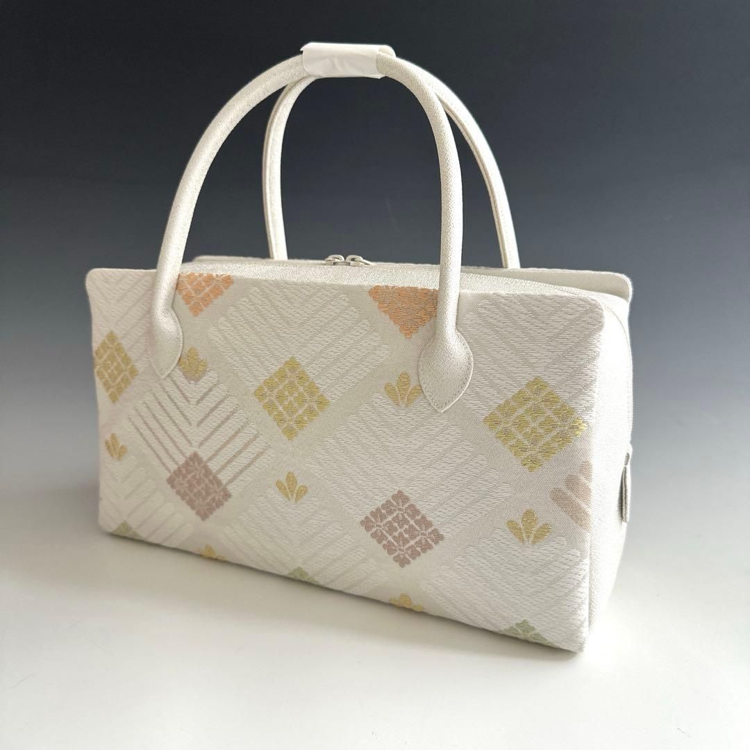 新品未使用 ！！特別セール！！京都 西陣 正絹 帯使用 利休バッグ　241222 新品未使用 ！！特別セール！！京都 西陣 正絹 帯使用 利休バッグ