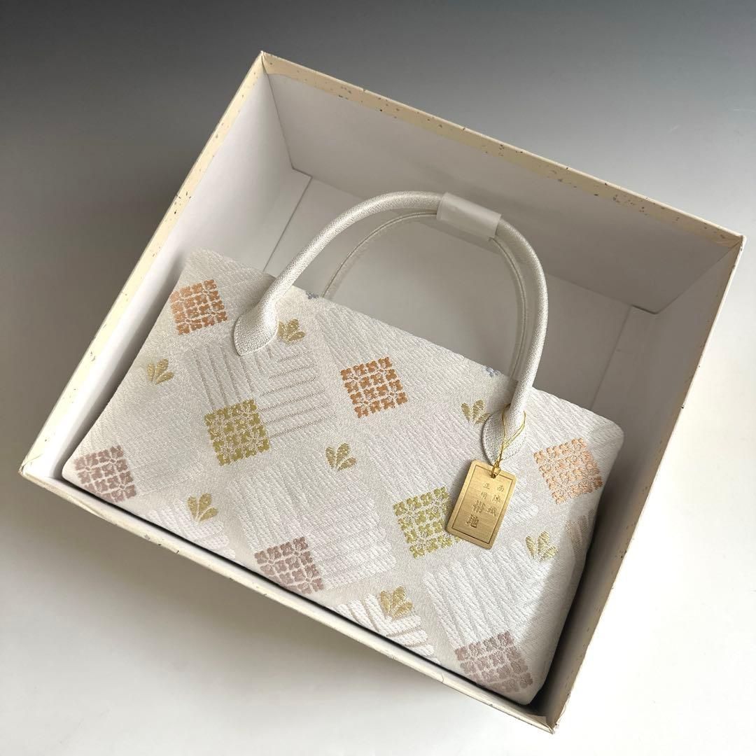 新品未使用 ！！特別セール！！京都 西陣 正絹 帯使用 利休バッグ