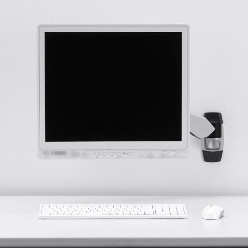  サンワサプライ CR-LA 1001 N 水平多関節液晶モニターアーム 壁面用 水平 デスクマット 机上アクセサリー