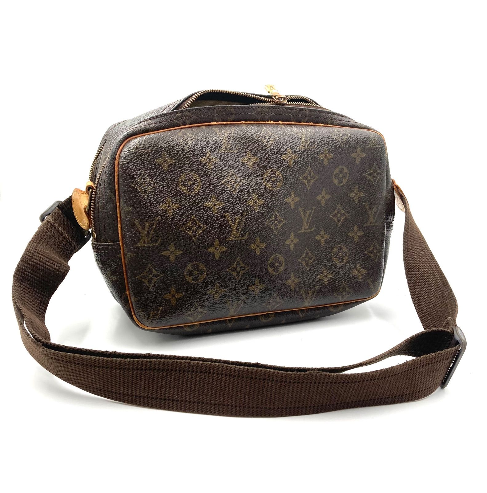 □訳あり美品□LOUIS VUITTON ルイヴィトン モノグラム リポーターPM