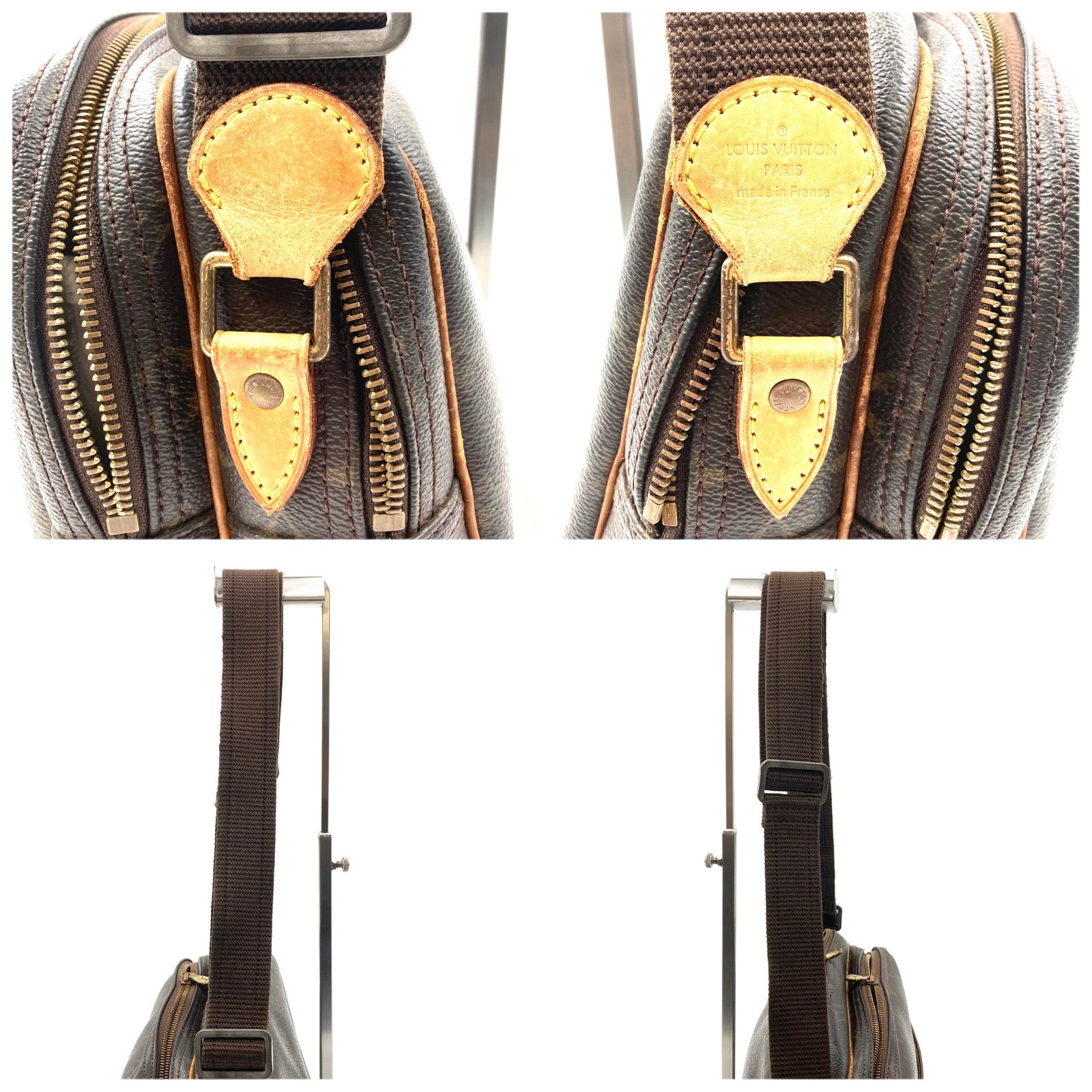 □訳あり美品□LOUIS VUITTON ルイヴィトン モノグラム リポーターPM