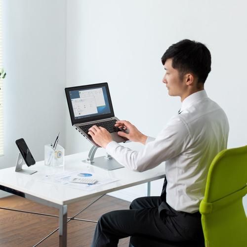 サンワサプライ CR-38 アルミ製ノートパソコンスタンド