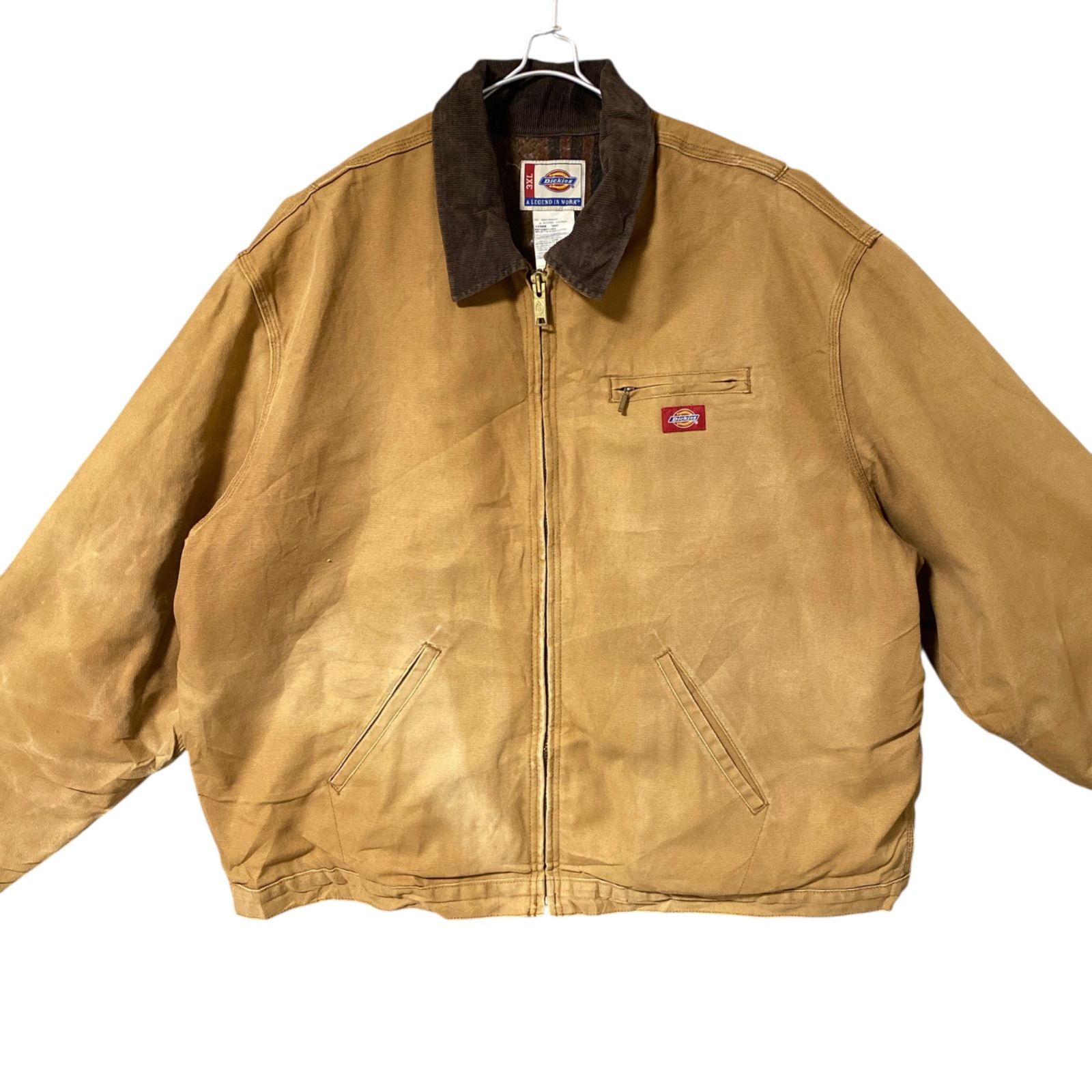 T.M.Y.K.S 3XL襟コーデュロイトラディショナルジャケットダックデ ディッキーズ ワークジャケット デトロイトジャケット ロゴ キャラメル