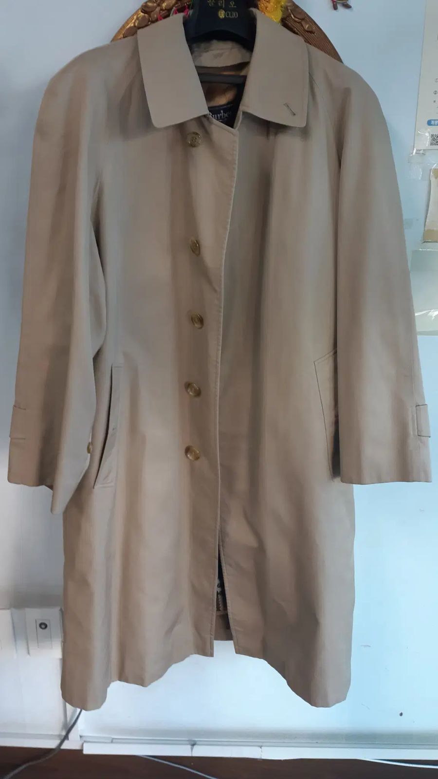 イギリス製 バーバリー ウールコート メンズ