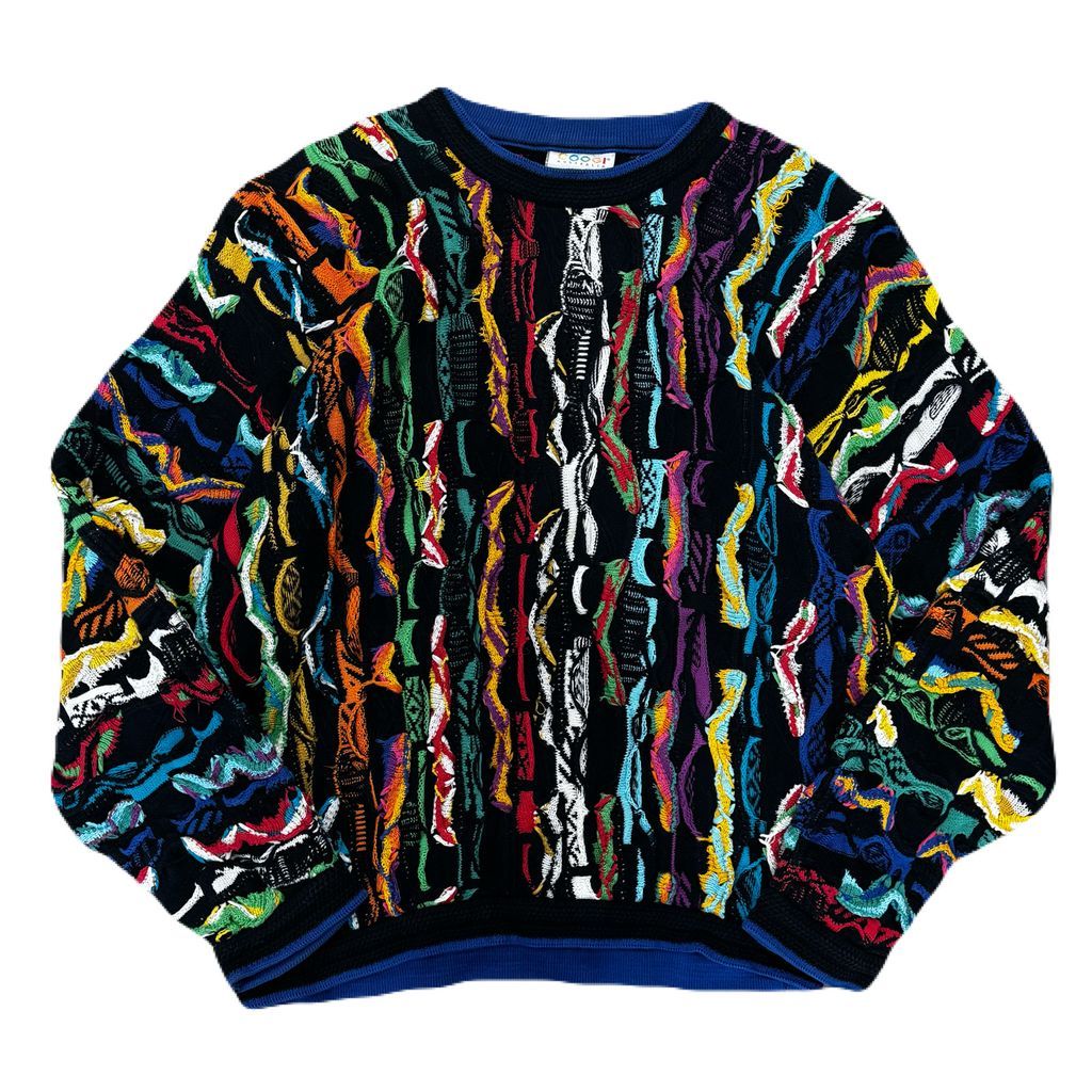 COOGI クージー 立体 編み込み 3 Dニット マルチカラー 多色 Lサイズ No.EA 56