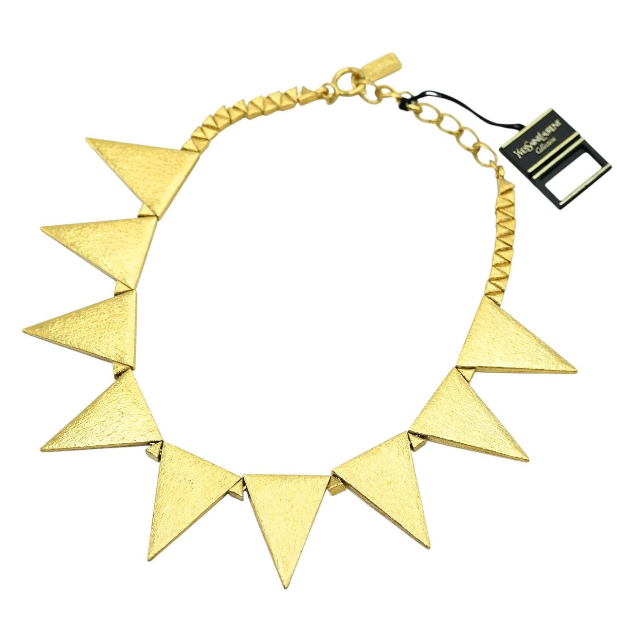 イヴサンローラン ヴィンテージ スパイク GP ネックレス ゴールド K 2512 092 NP