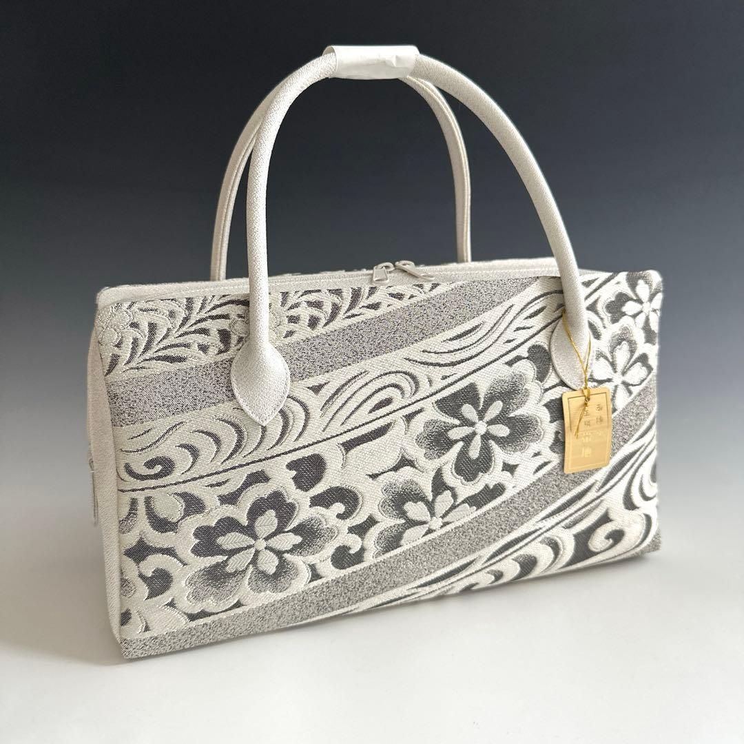 京都 西陣織　　正絹帯地　使用　利休バッグ　お茶席　 9 新品未使用品 京都 西陣織 正絹帯地使用 利休バッグお茶席 25126