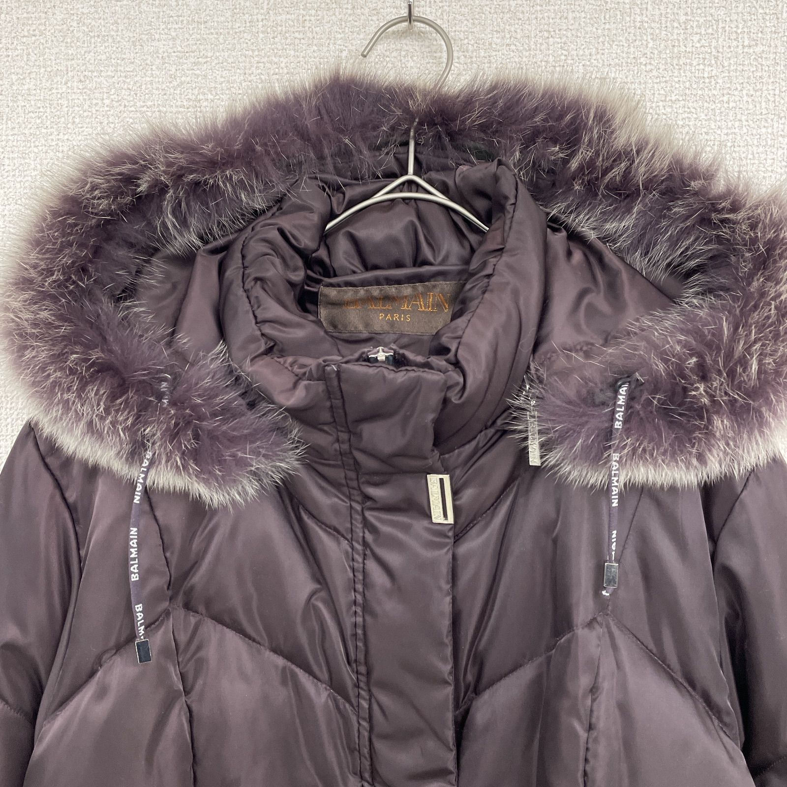 【新品】BALMAIN× バルマン　エコファージャケットコート　ベルト付 新品】BALMAIN×H&M バルマン エコファージャケットコート ベルト付