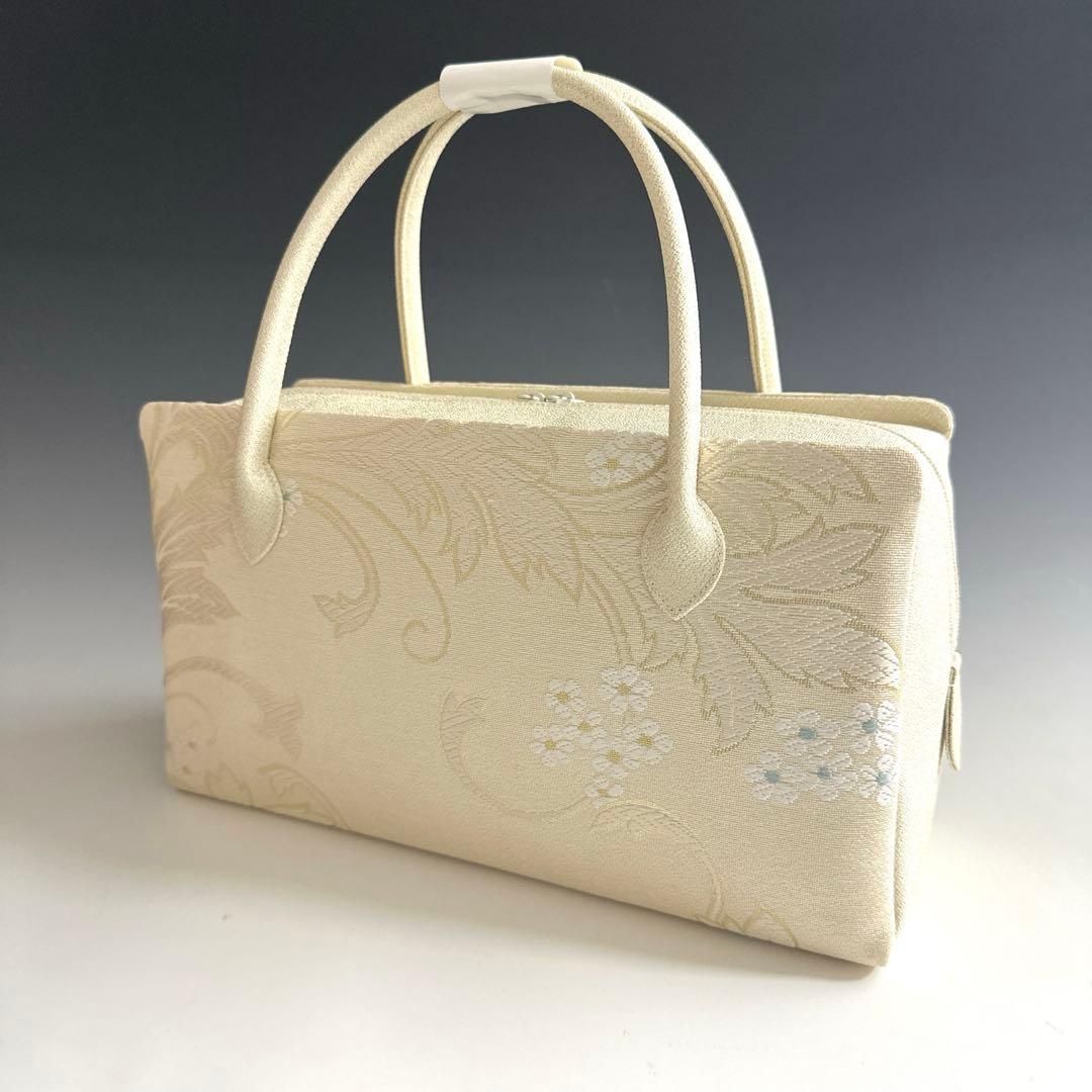 新品未使用品 京都 西陣織 弥栄織物 正絹帯地使用 利休バッグ 251211