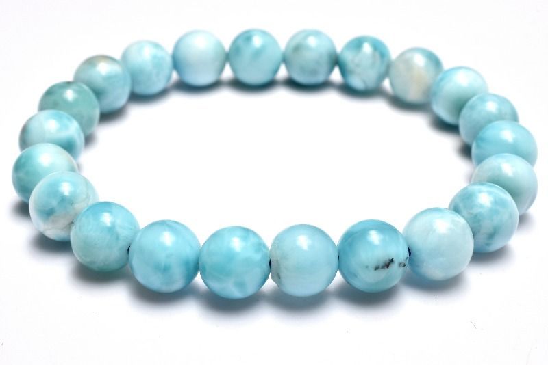 1点物】ドミニカブルー◇カリブの海の宝石 ラリマー 8mm ブレスレット