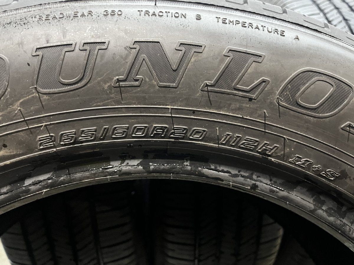 【新車外し】2025年製 DUNLOP GRANDTREK PT22 265/60R20 20インチ 夏タイヤ 4本 ランクル250外し　(MTH984)クレジットカード QRコード決済可能 新車外し】2025年製 DUNLOP GRANDTREK PT22 265/60R20 20インチ 夏