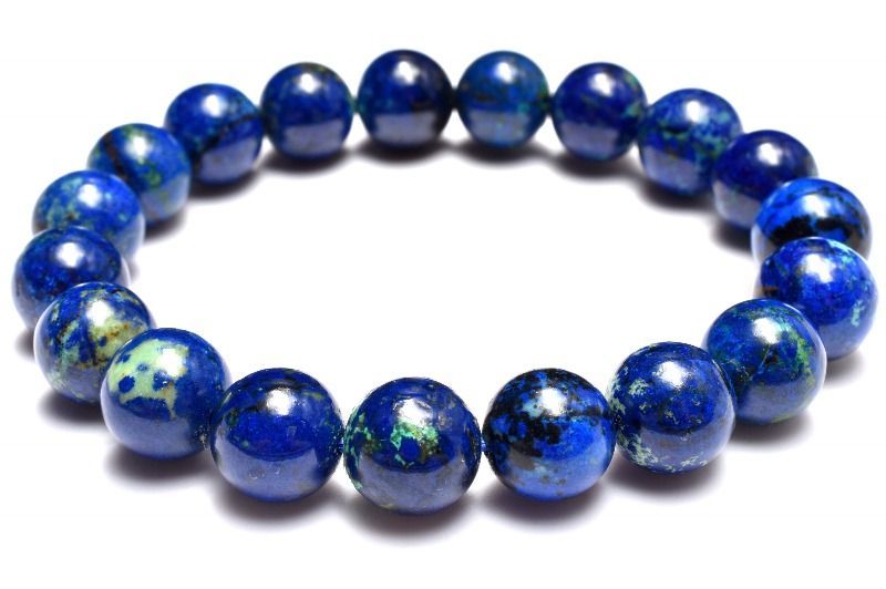  １点物 AA 高発色ブルー アズロマラカイト 10.5 mm ブレスレット パワーストーン 天然石 _MC 3464 ブレスレット バングル アクセサリー
