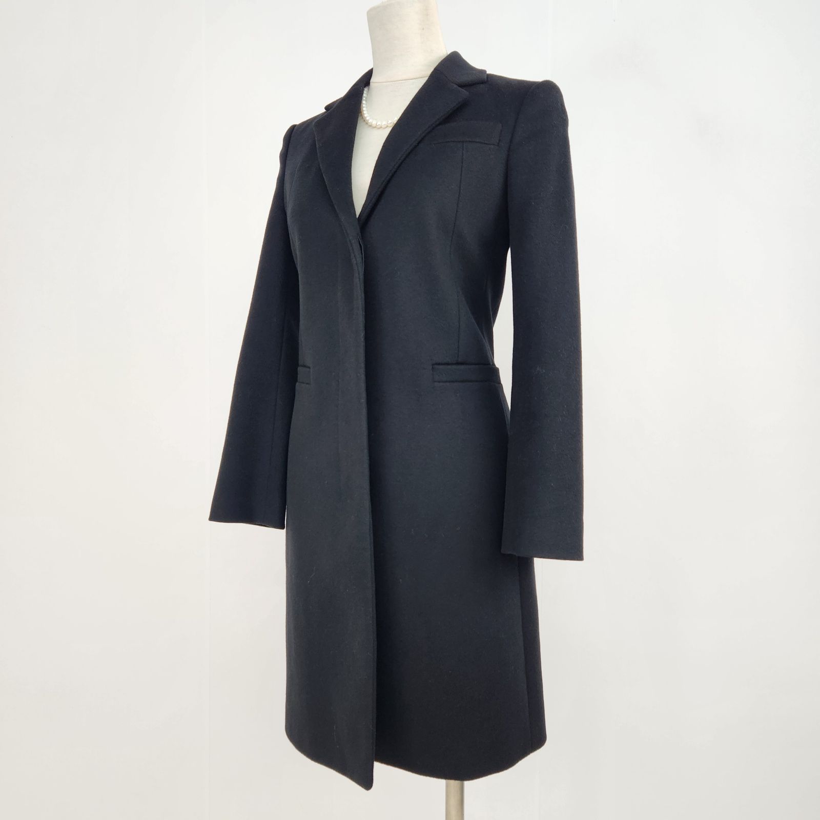 グッチ ロングコート　トムフォード期　モヘヤ混　ボルドー　36 ホースビット グッチ 96年 ムートン ロングコート 42 レディース ブラック トム