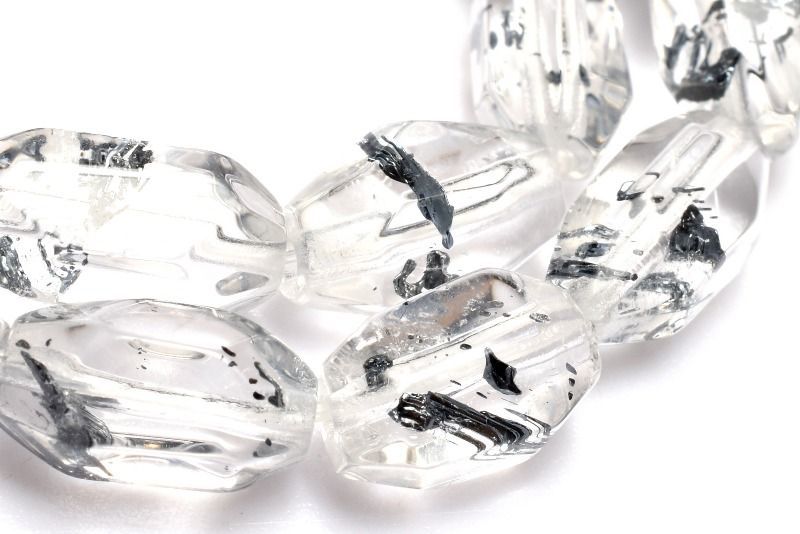 １点物 AAAA 数量 ルーマニア産 スティブナイトインクォーツ 8-10 x 5-5.5 mm タンブル ラフカット ブレスレット パワーストーン 天然石 _MC 3570