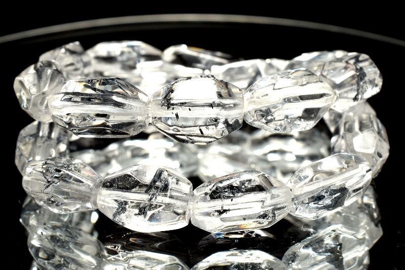  １点物 AAAA 数量 ルーマニア産 スティブナイトインクォーツ 8-10 x 5-5.5 mm タンブル ラフカット ブレスレット パワーストーン 天然石 _MC 3570 ブレスレット バングル アクセサリー