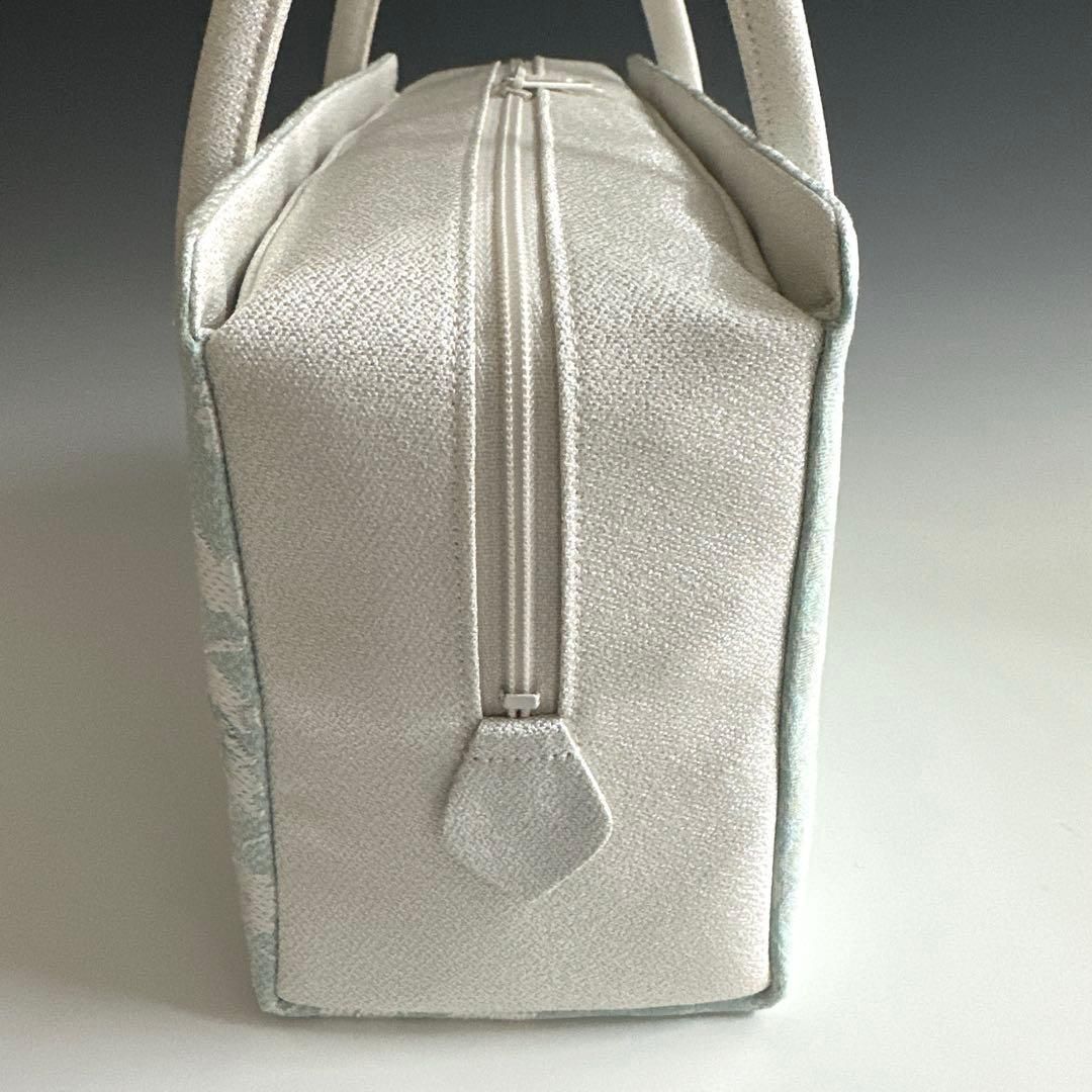 新品未使用品 京都 西陣織 弥栄織物 正絹帯地使用 利休バッグ 25128