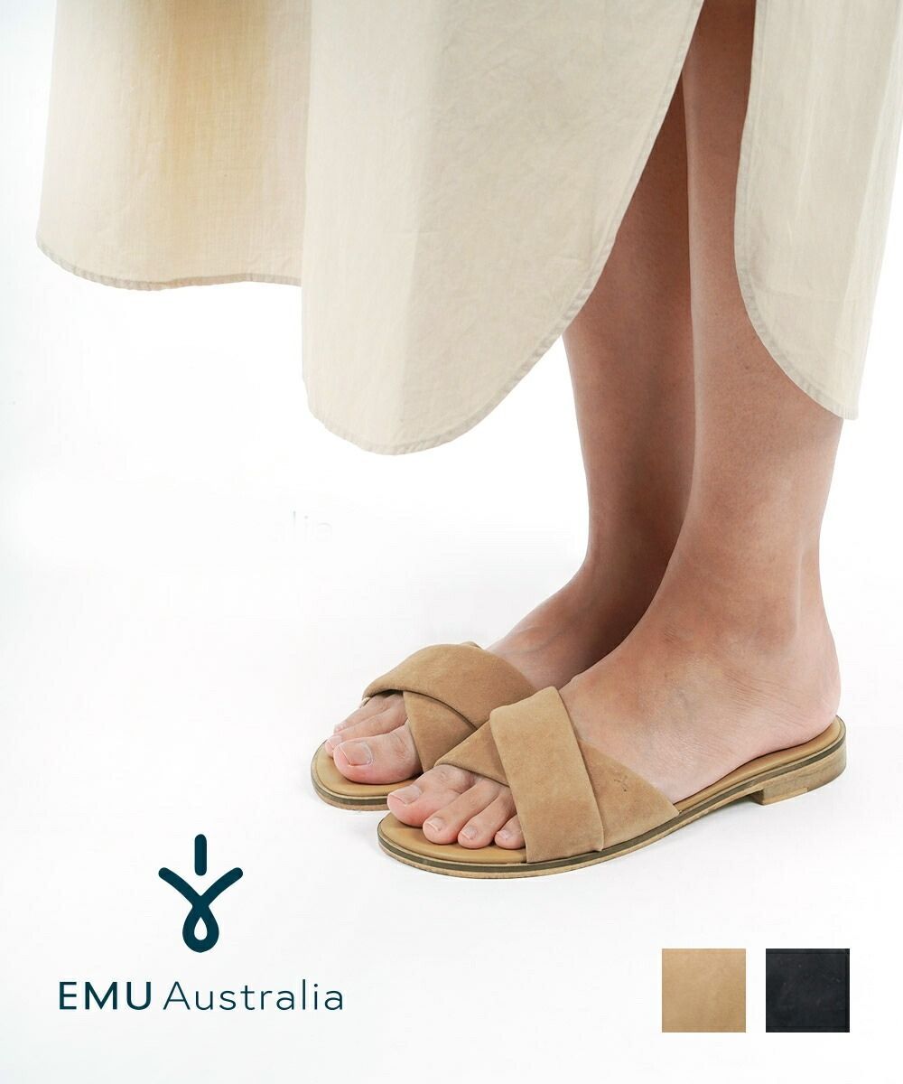 30%OFF エミュ オーストラリア EMU Australia フラットサンダル スエードサンダル Wombeyan W 12891-1542301 レディース