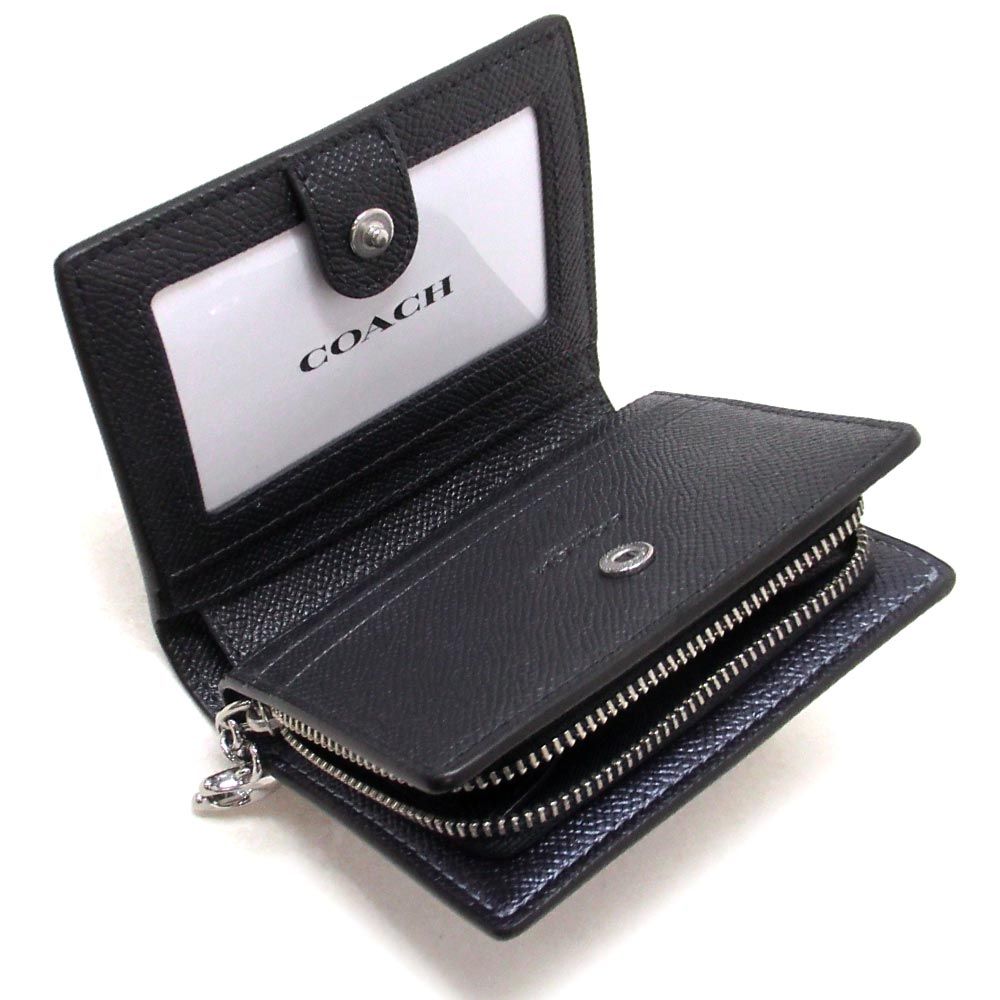 コーチ 財布 COACH アウトレット スナップ ウォレット シグネチャー キャンバス 二つ折り財布 ネイビー CCL96 SBLNV - メルカリ