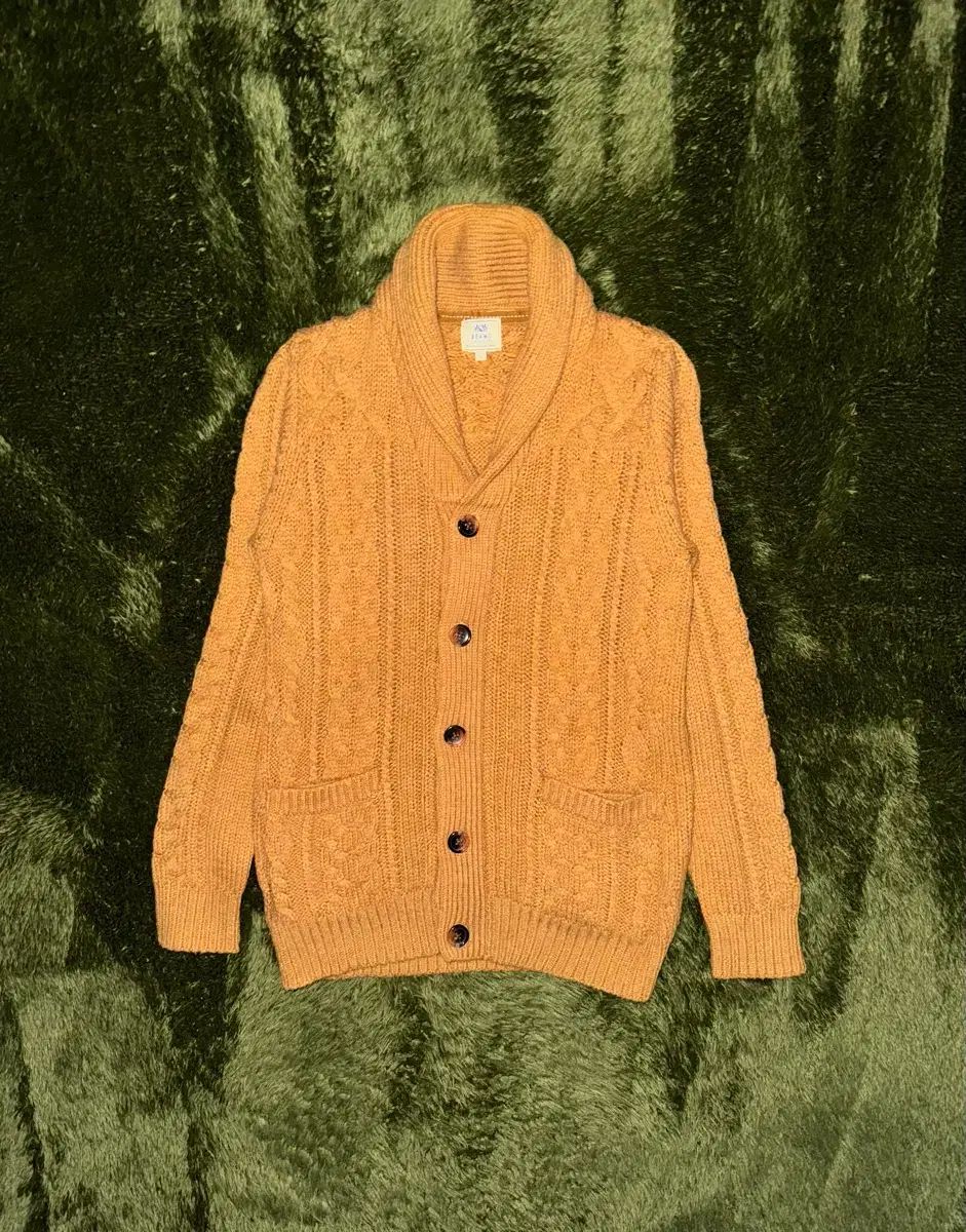 S BEAMS HEART ビームス ハート ショールカラー ケーブル ニット カーディガン