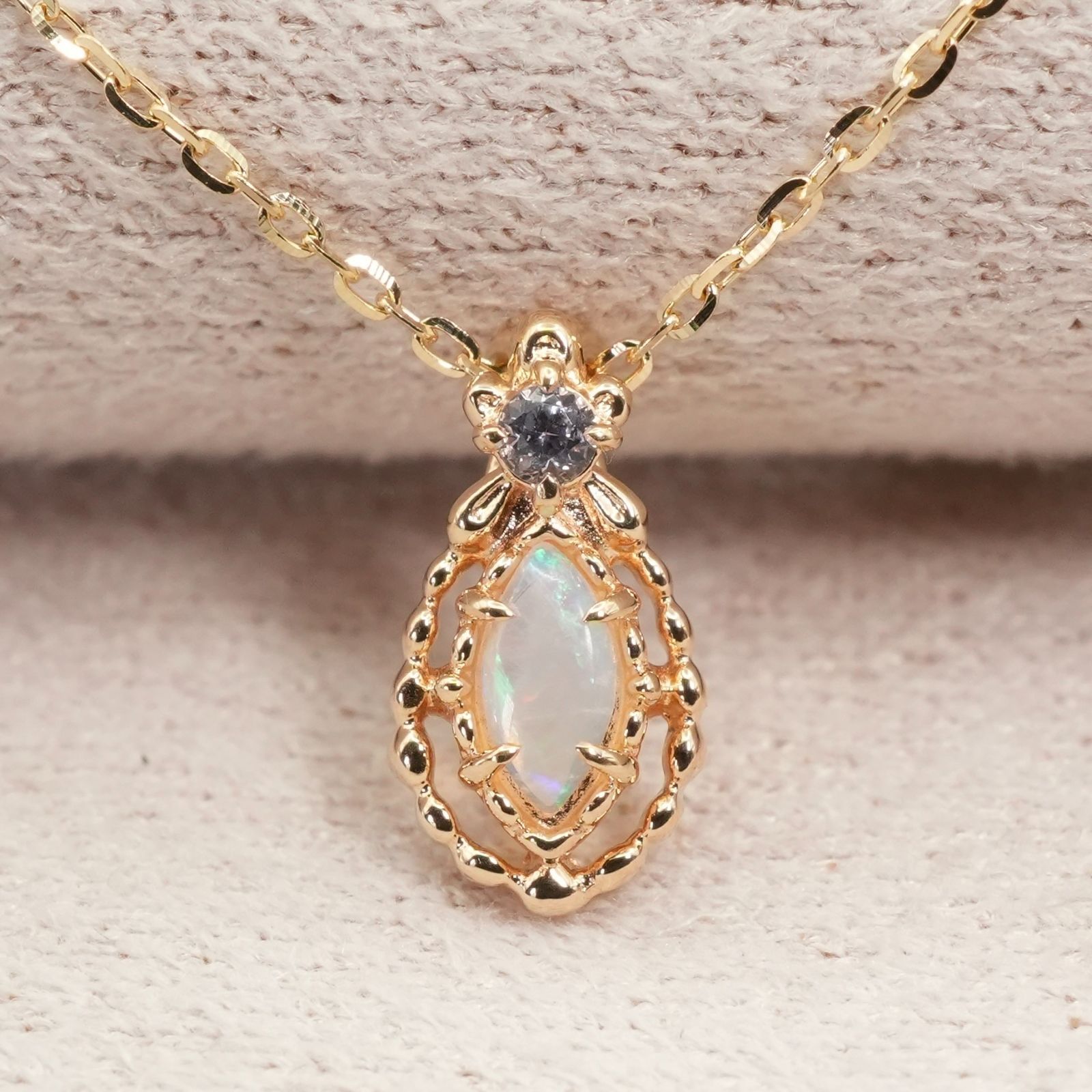 ノジェス オパール K 10 ネックレス モデル ダイヤ|25-2369