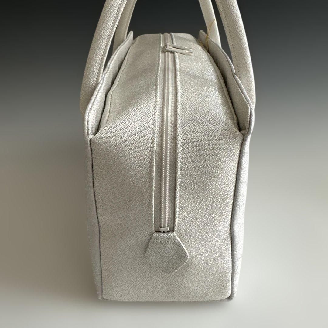 新品未使用 ！！刺繍入り！！京都 西陣 正絹 帯使用 利休バッグ 25125