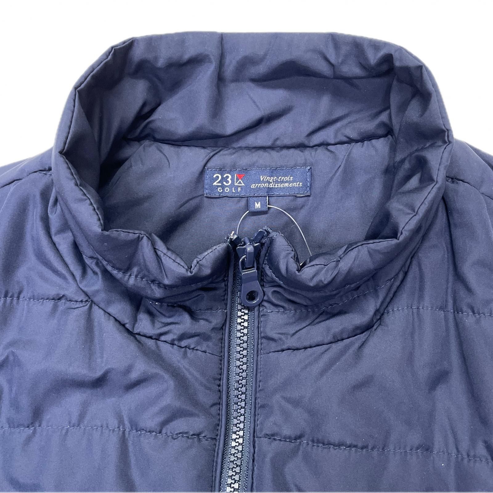 中古 メンズ 23区ゴルフ 23区GOLF フルジップアウター M 紺 ネイビー