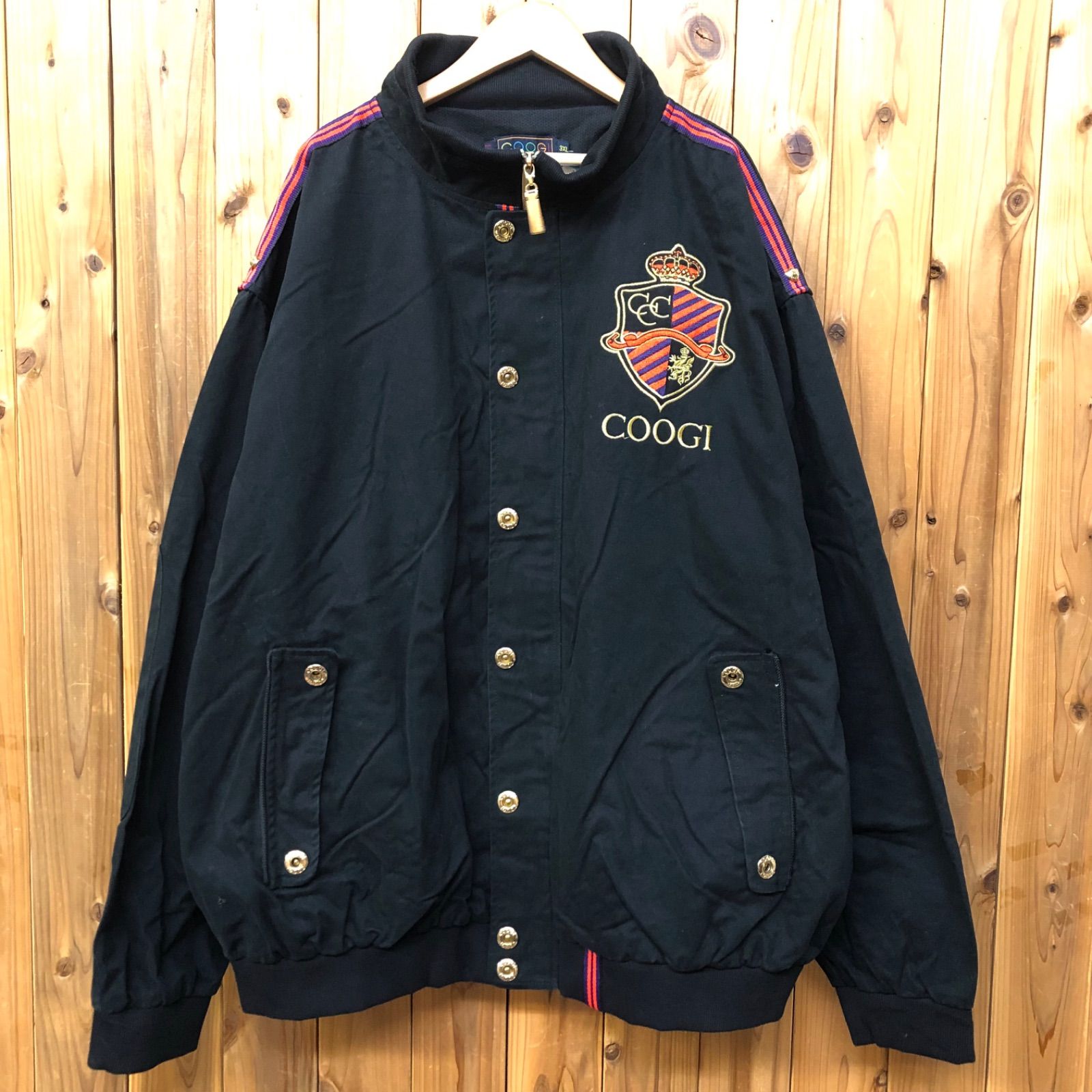 COOGI メンズ3XL クージー コットンジャケット ハイネック ジップ