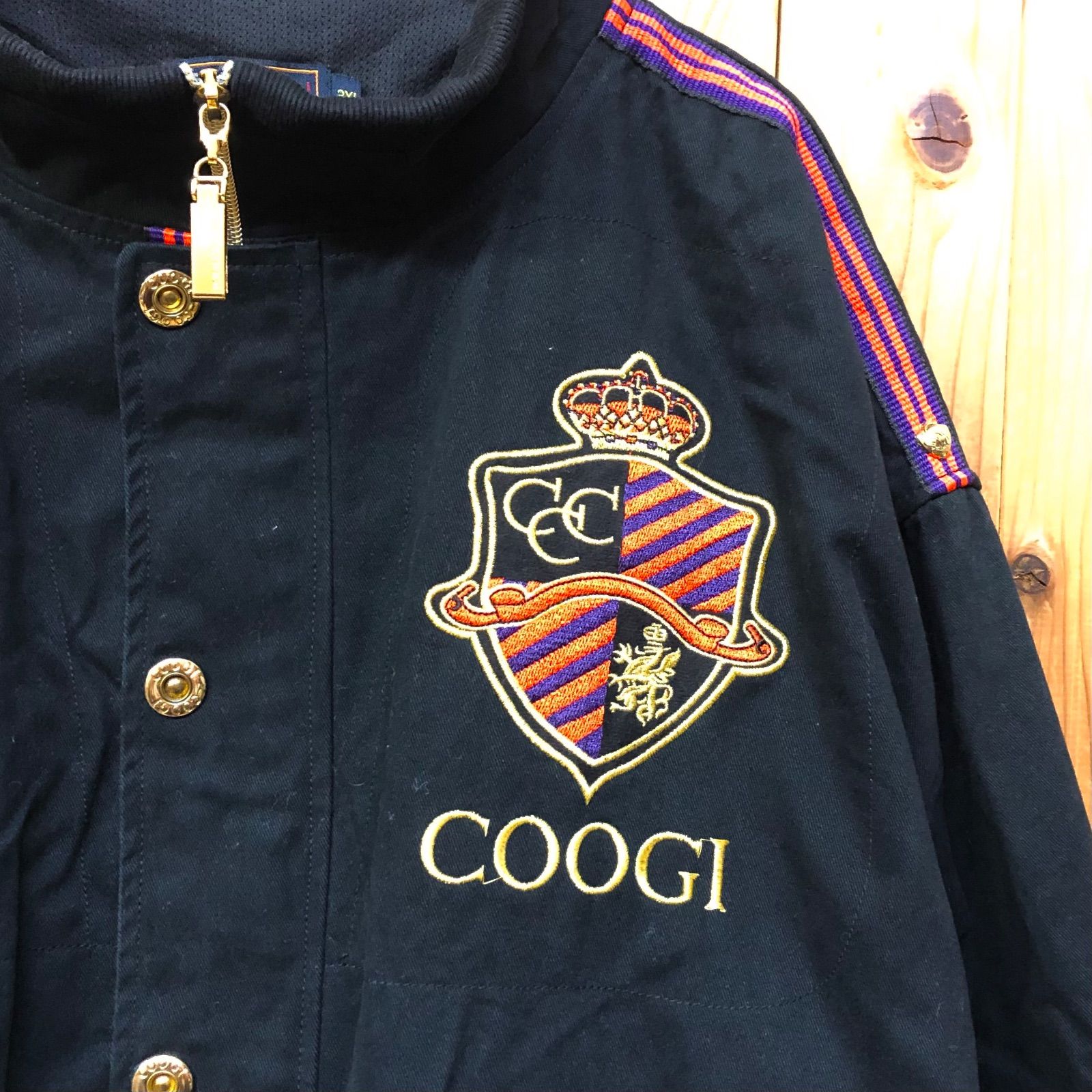 COOGI メンズ3XL クージー コットンジャケット ハイネック ジップ 
