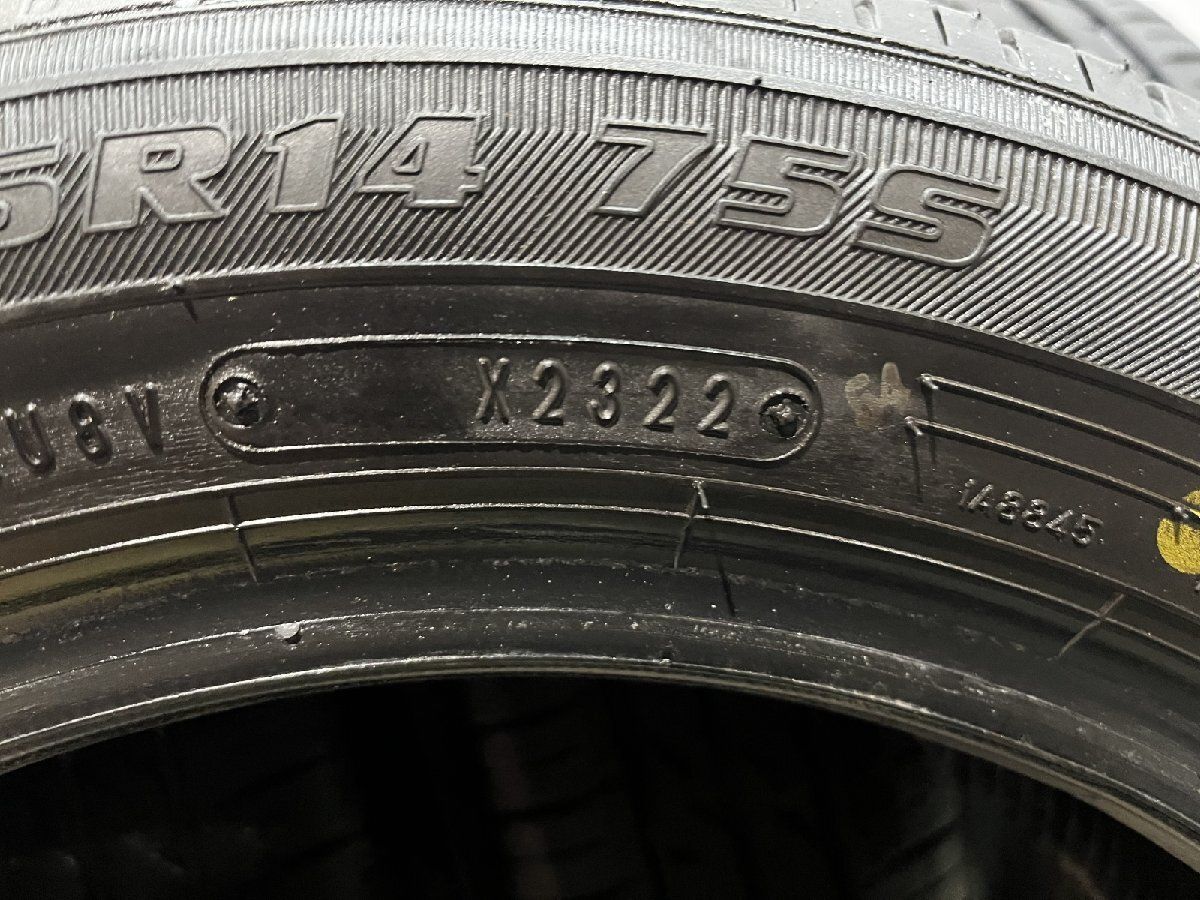 Yellow Hat ECO FINE 155/65R14 14インチ 夏タイヤ 4本 22年製 バリ溝