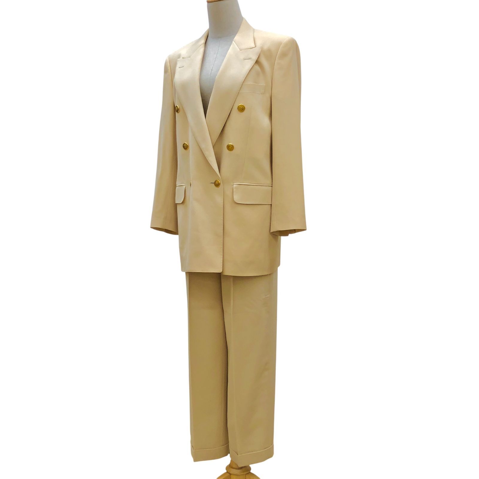 ZK21 Aquascutum 3点セットアップ ダブルジャケット+ダブルパンツ+