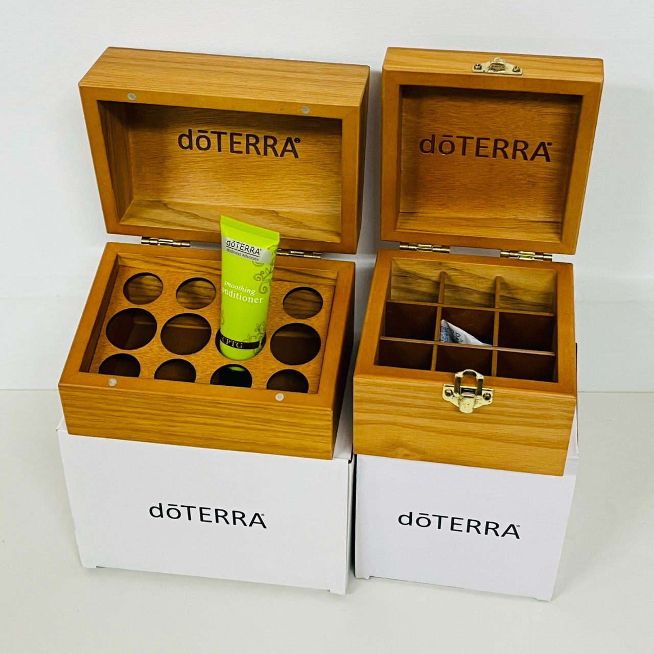 希少・非売品】ドテラ dōTERRA 木製ウッドボックス 豪華2点セット