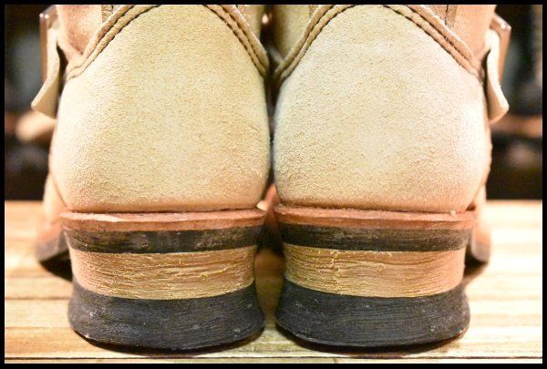  7.5 D 10年 レッドウィング 8268 スエード エンジニア ホーソーンアビレーン ラフアウト プルオン ブーツ redwing FL 447 エンジニアブーツ ブーツ 革靴