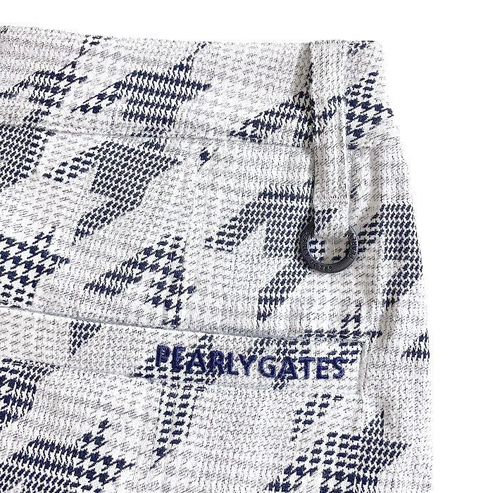 パーリーゲイツ ジャガード スカート アーガイル柄 ゴルフウェア 2021 アーガイルジャガード 5ポケットスカート ＜モノグラム×ロゴプリント