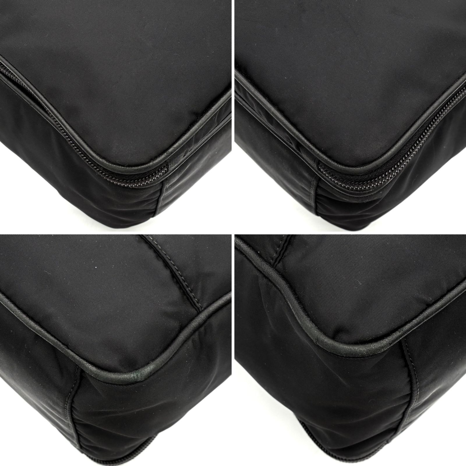 プラダ 2way ビジネスバッグ ポケット多数 黒 テスート 大容量 斜め掛け プラダ 2way ビジネスバッグ ポケット多数 黒 テスート 大容量 斜め