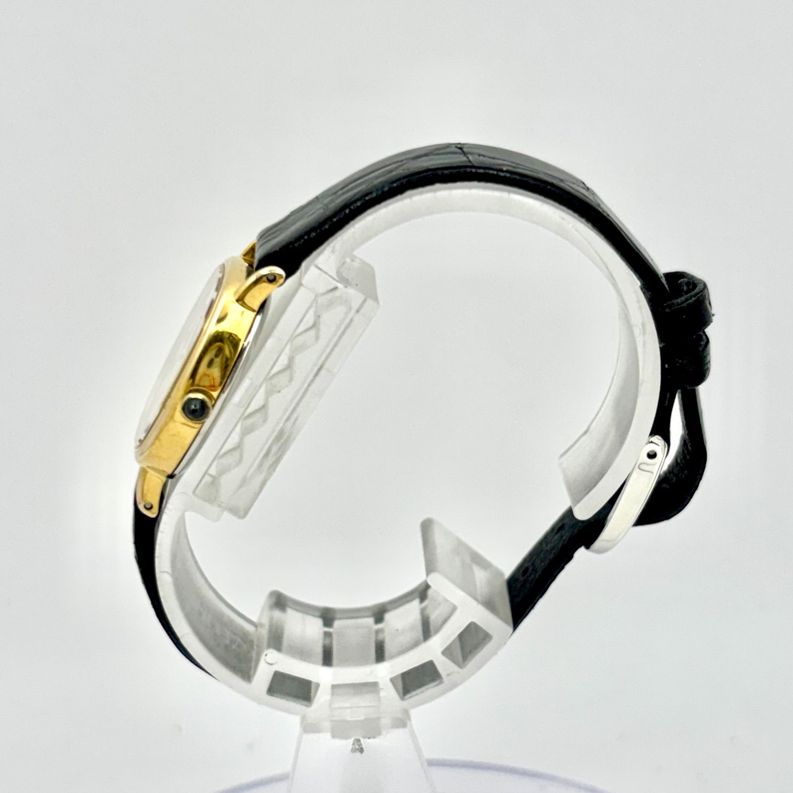 電池 SEIKO セイコー Exceline エクセリーヌ 10 K 10金 ゴールドレディース 腕時計 ローマン 2320-6770 181624 ベルト