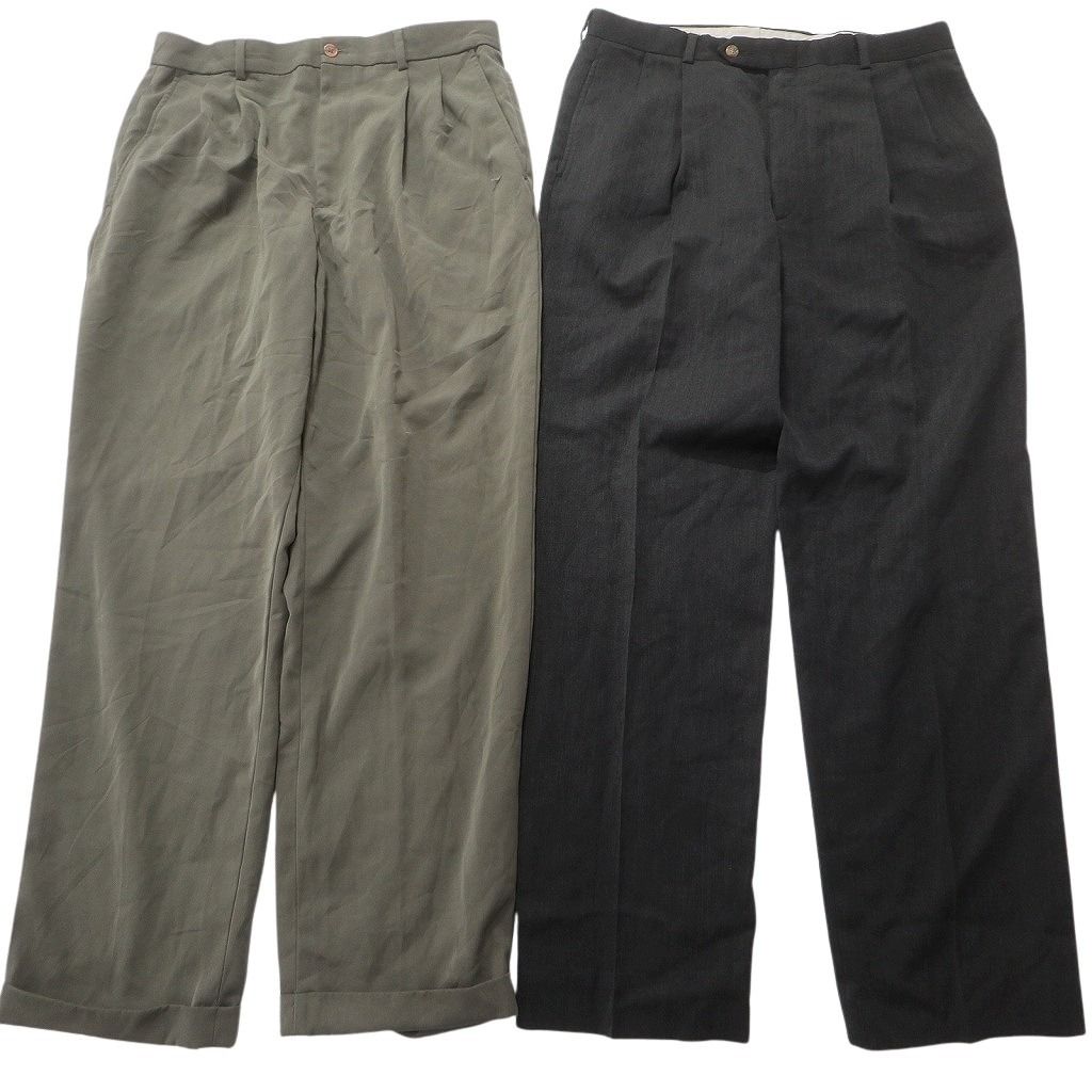 古着卸 まとめ売り スラックス パンツ 8枚セット (メンズ 34