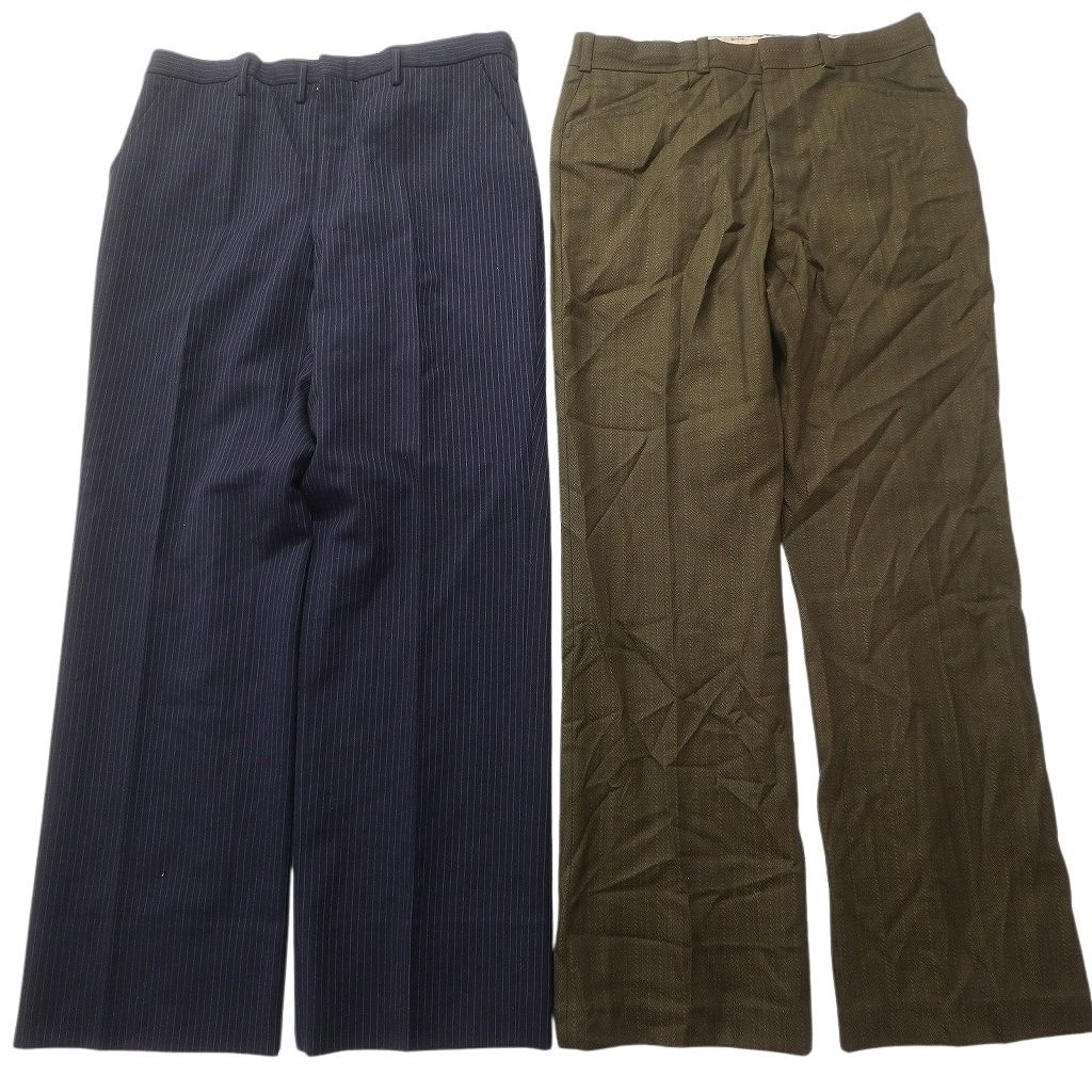 古着卸 まとめ売り スラックス パンツ 8枚セット (メンズ 34