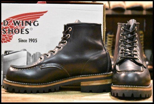 7E 箱付 良品 07年】レッドウィング 8179 アイリッシュセッター 黒