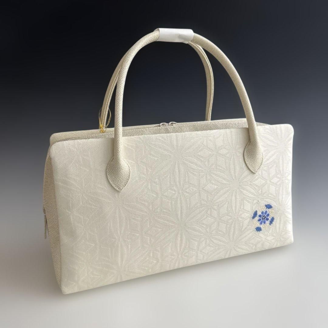 新品未使用 ！！特別セール！！京都 西陣 正絹 帯使用 利休バッグ　241226 新品未使用 ！！刺繍入り！！京都 西陣 正絹 帯使用 利休バッグ 25122