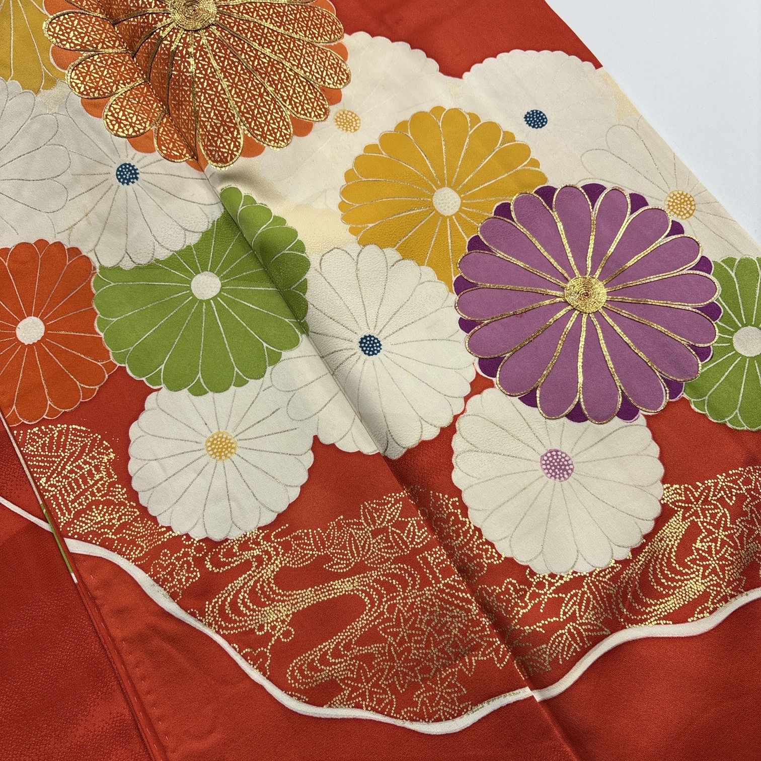 振袖 4枚 正絹 着物まとめ売り 同梱購入歓迎 リメイク用 着付け練習用