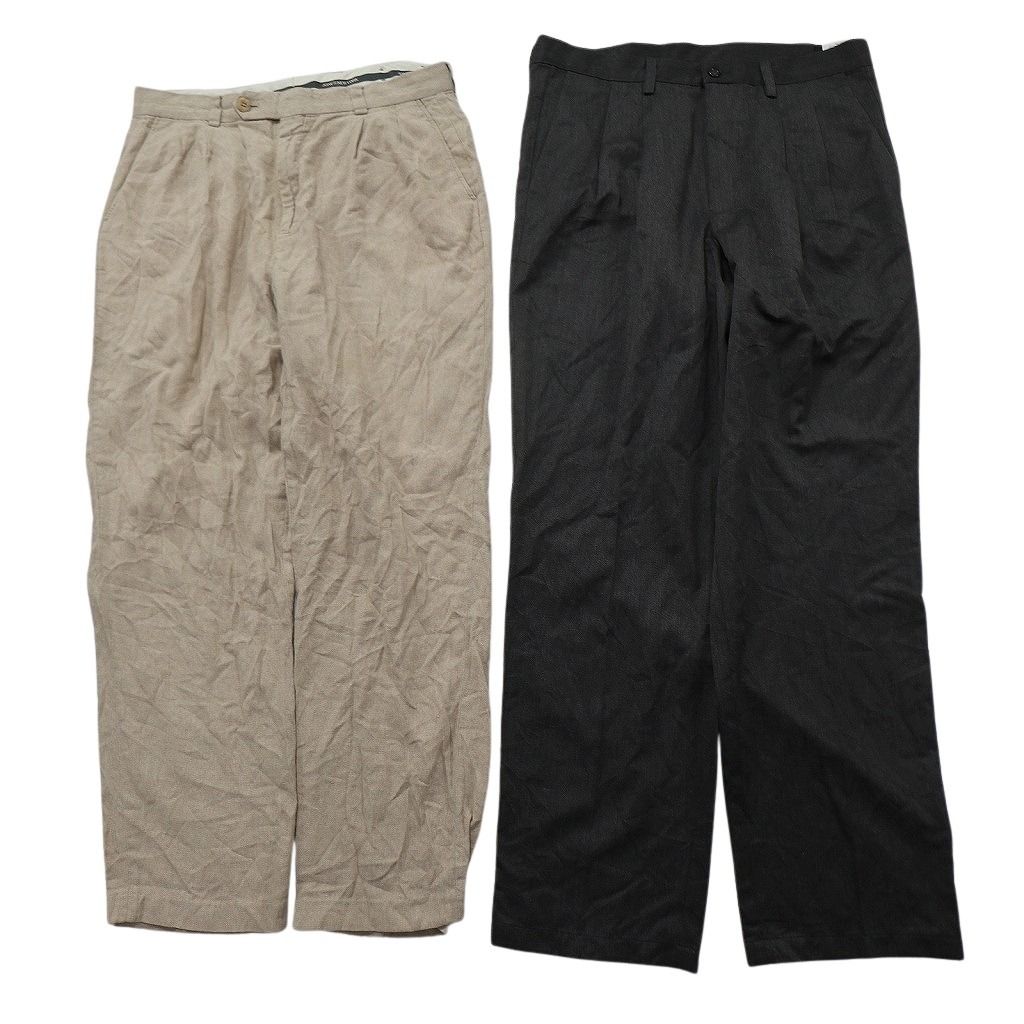 古着卸 まとめ売り スラックス パンツ 8枚セット (メンズ 36 ) コイン