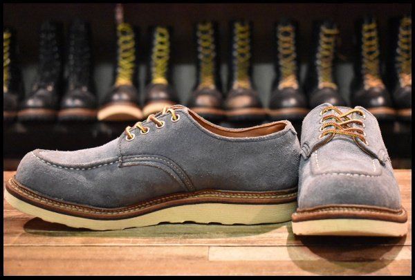 8.5 D 11年 レッドウィング 8101 オックスフォード スレートブルー アビレーンラフアウト 水色 ブーツ redwing FL 451