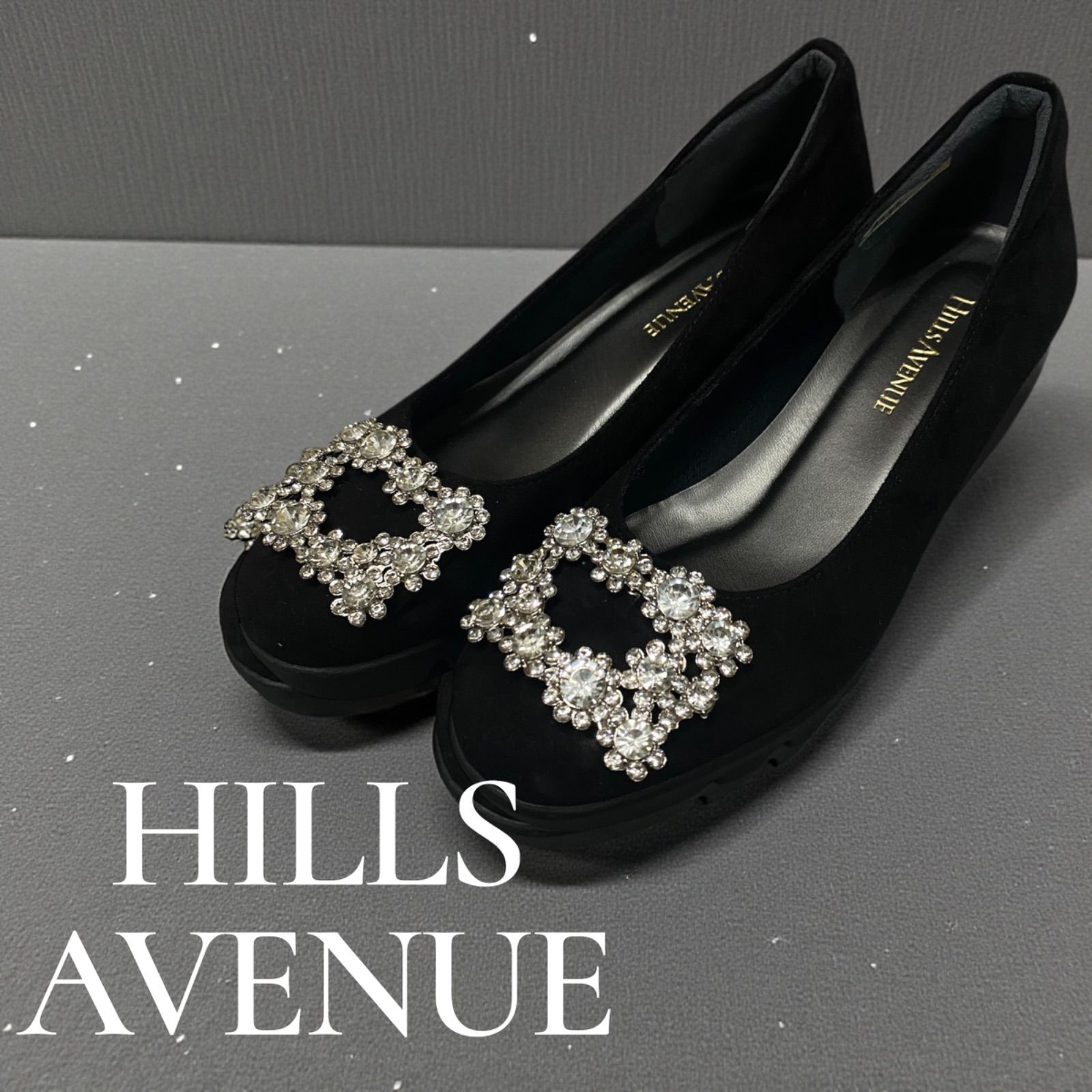 HILLS AVENUE ヒルズアヴェニュー【22.0】パンプス バックル スエード