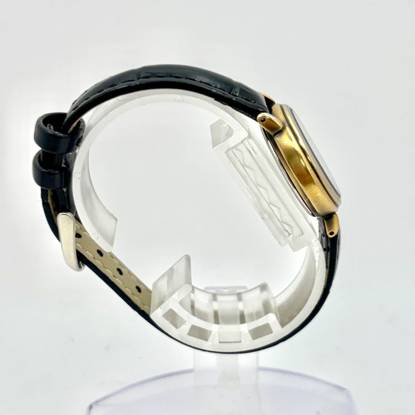 【新品電池】 SEIKO ALBA ゴールド ムーンフェイズ デイト 新品ベルト 新品電池】SEIKO セイコー ALBA アルバ ムーンフェイズ ゴールド