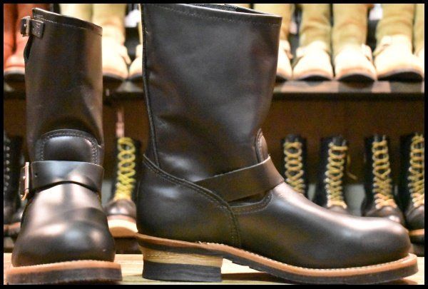 9 D ♥ 20年 レッドウィング 2268 エンジニア 黒 ブラック スチールトゥ ブーツ redwing FL 461