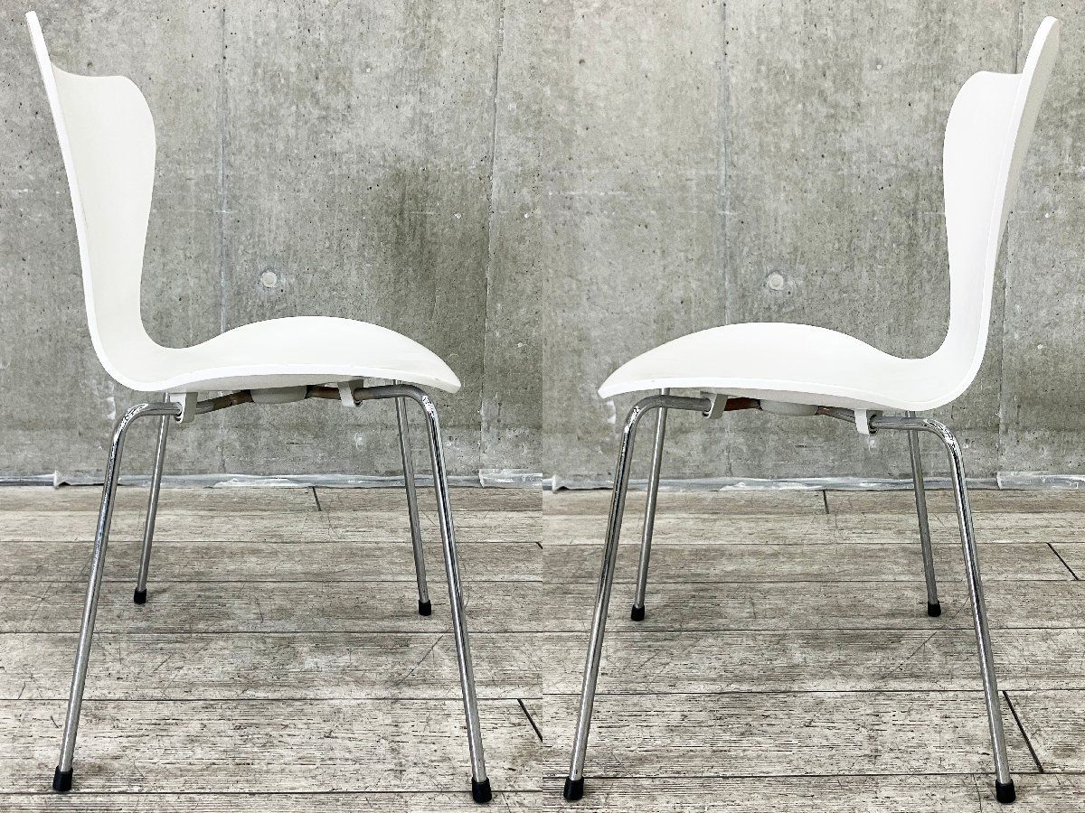 正規品・フリッツハンセン　セブンチェア　ラッカーホワイト② 正規品・フリッツハンセン セブンチェア ラッカーホワイト② セブン